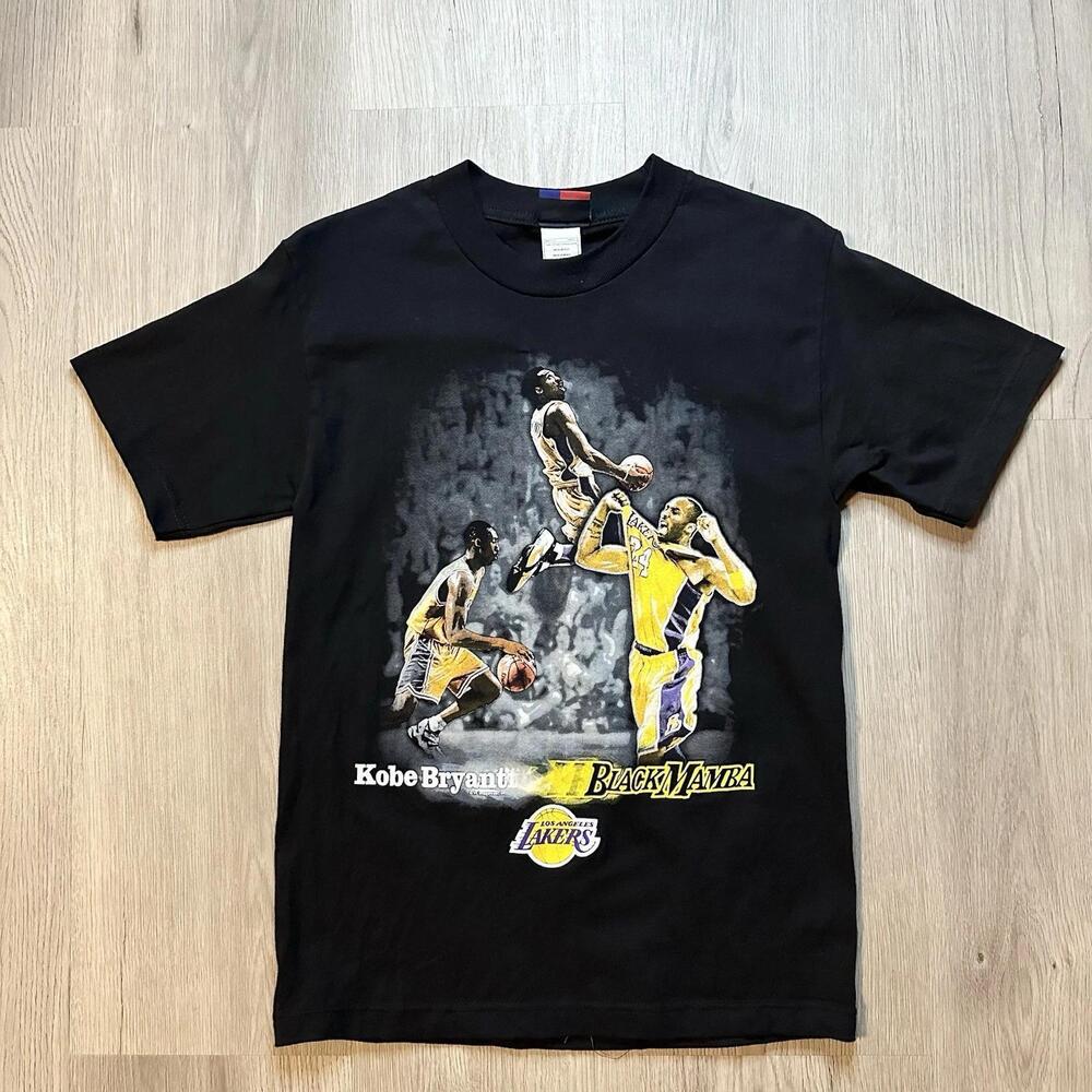 Kobe Bryant Black Mamba Lakers Mens Nba Majestic Graphic Tee Shirt Small